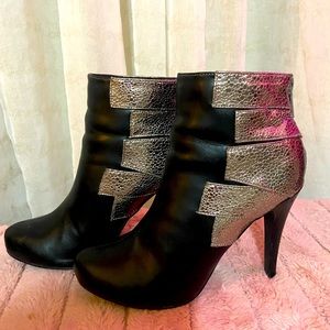 Michael Antonio booties-black and silver